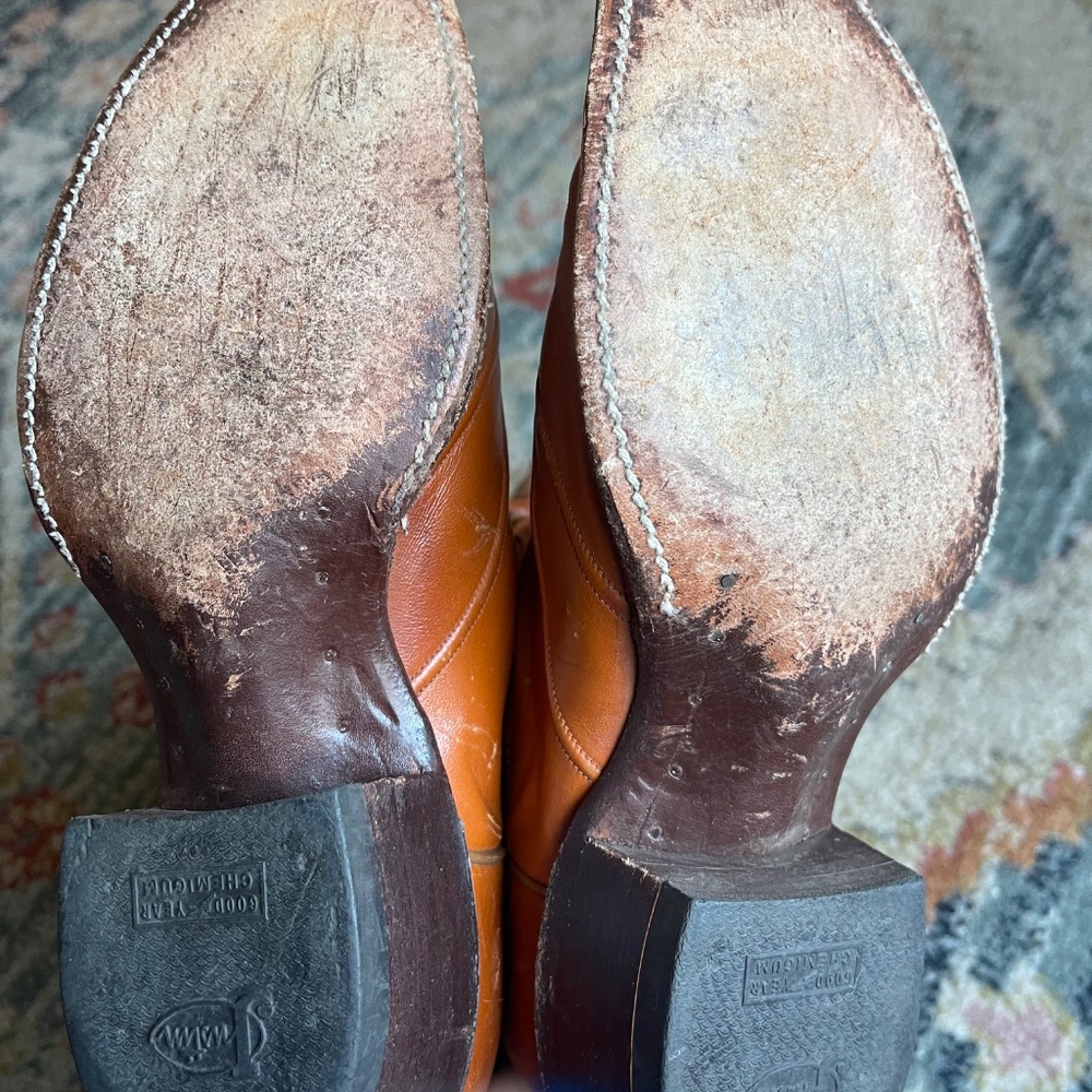 Justin Western Cowboy Boots Vintage USA Made Women's 7 - Picture 7 of 11